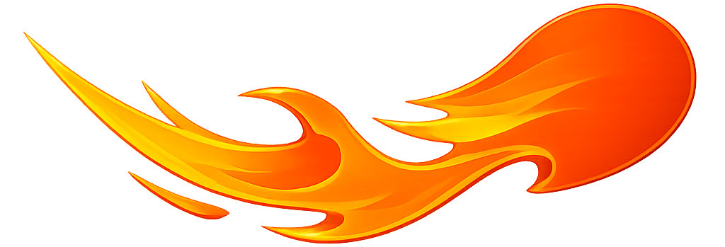 Orange flame