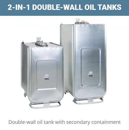 two wall aluminum oil tanks