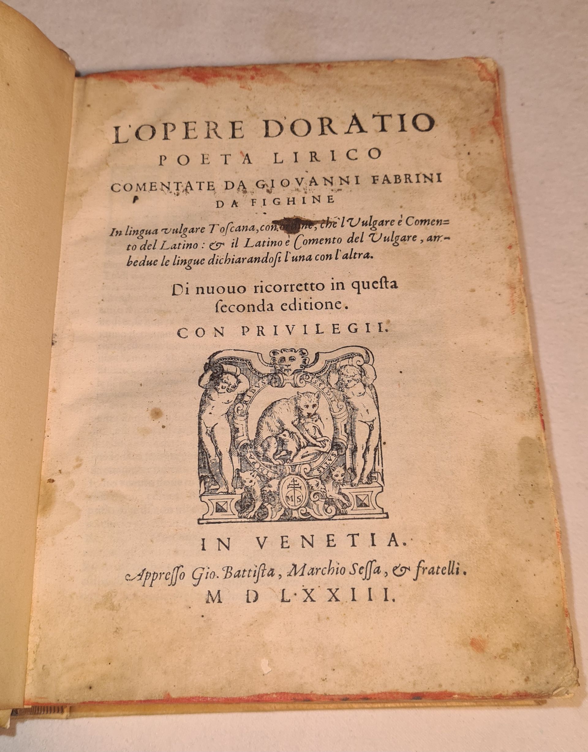 L'opere d'Oratio