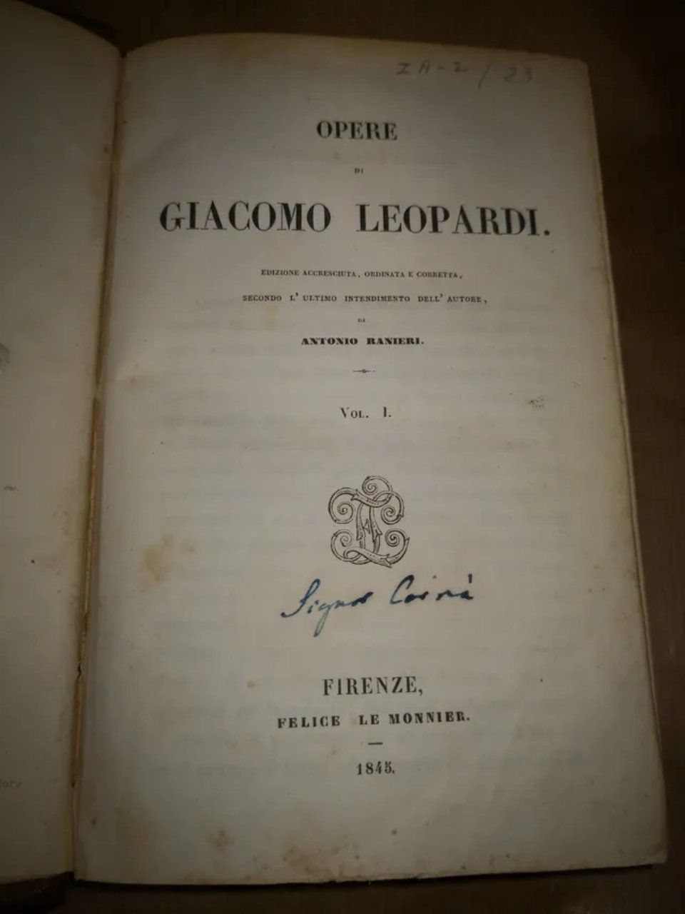Opere - Giacomo Leopardi
