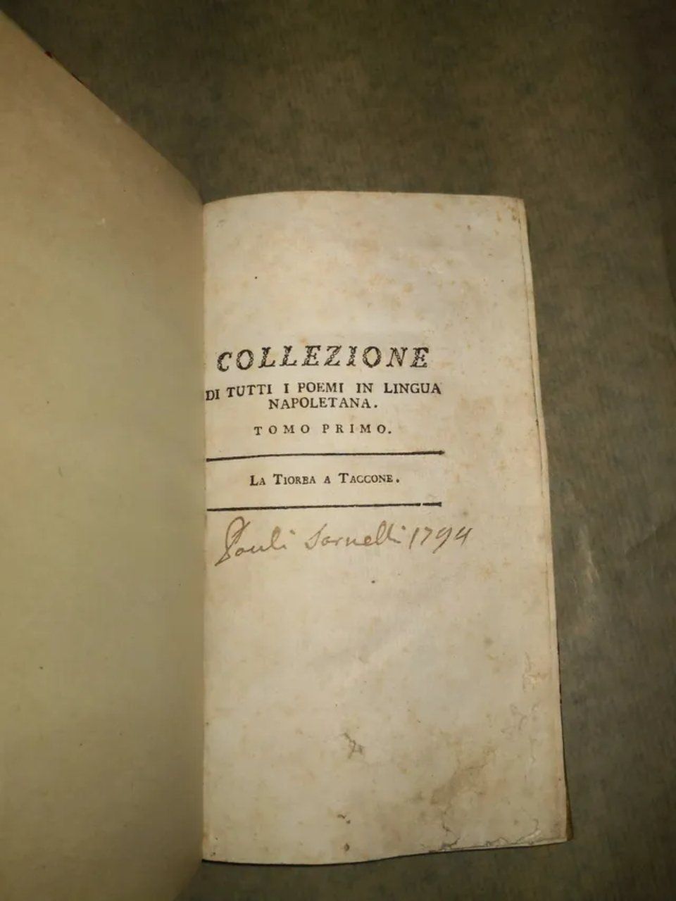 Collezione di tutti i testi in lingua napoletana