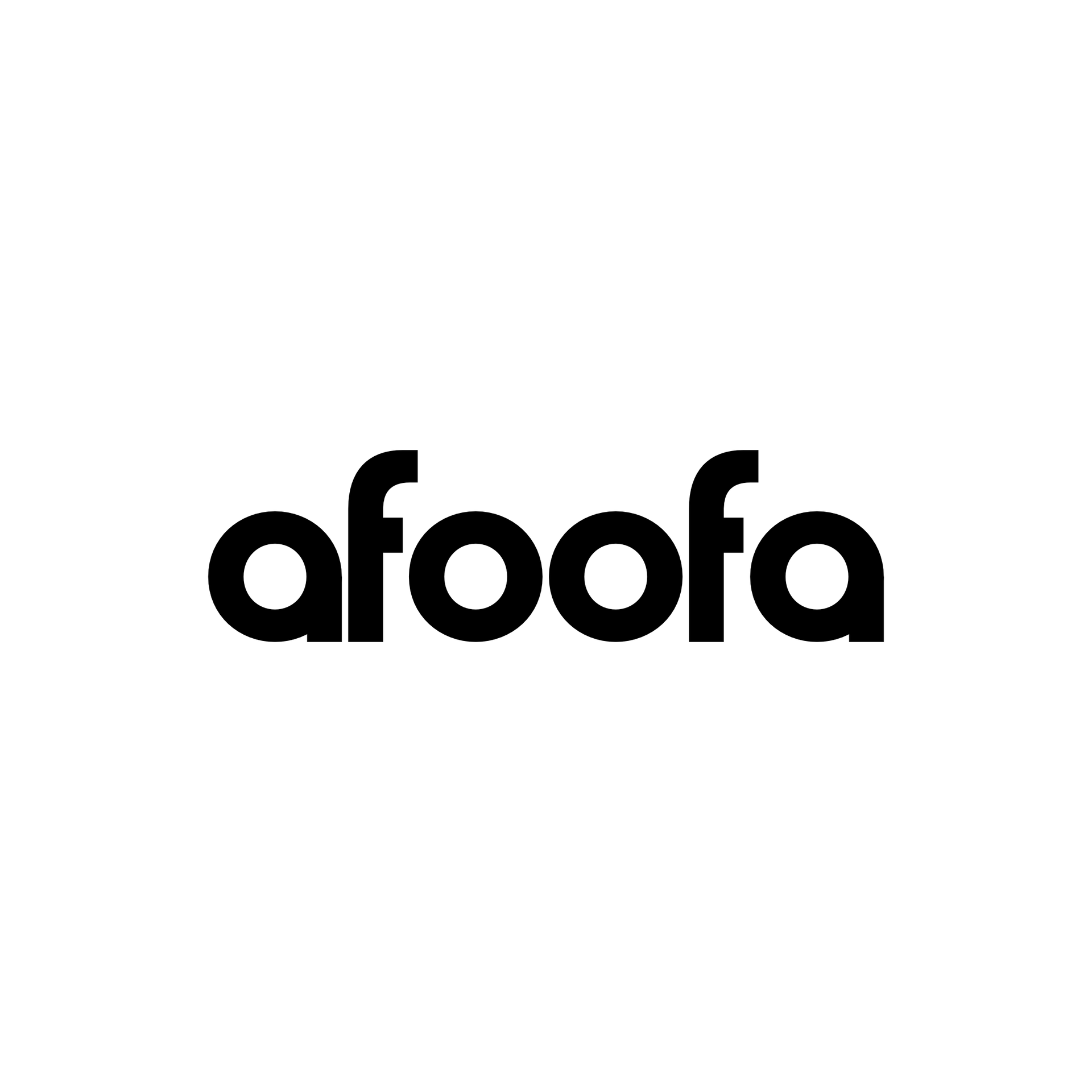 The logo for afoofa is black and white on a white background.