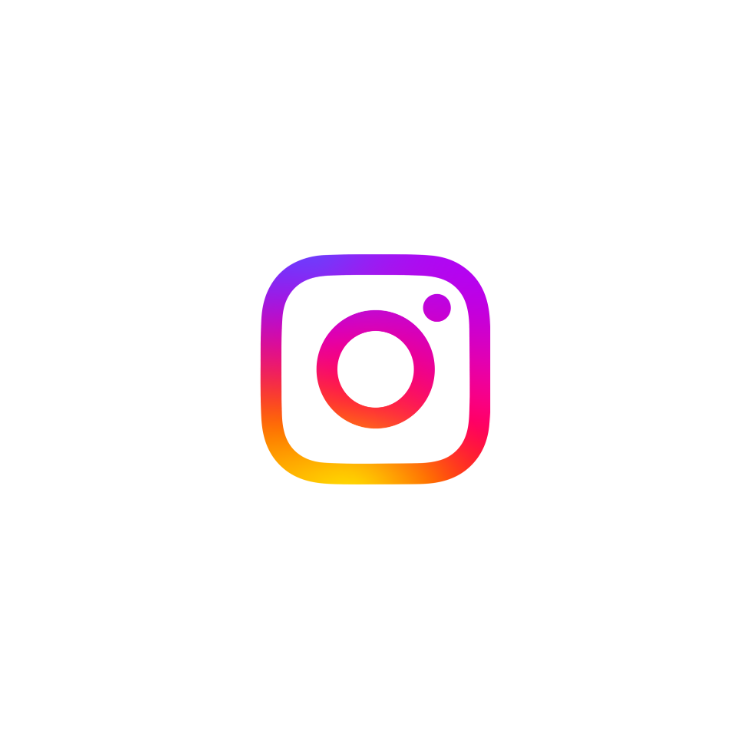 A colorful instagram logo on a white background.