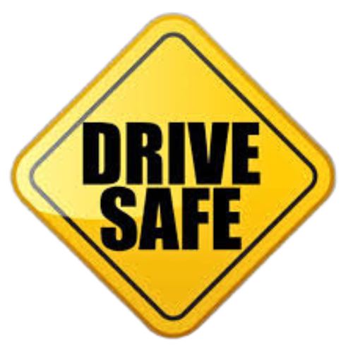 Yellow diamond road sign with