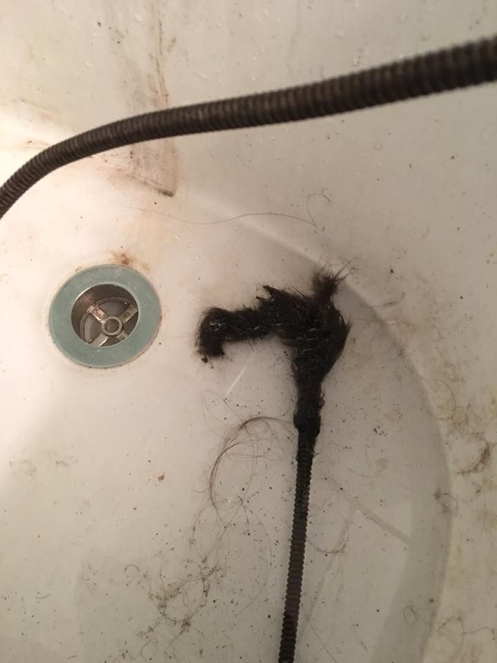 Renter with long black hair That must belong to the person who rented the house before me two years ago.