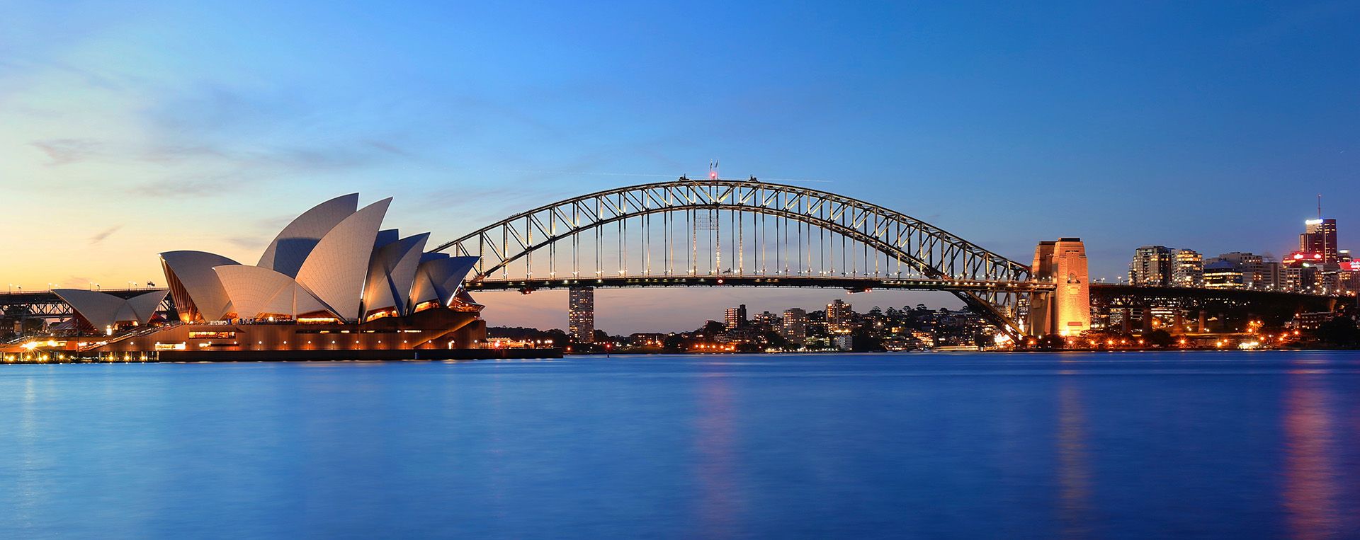 Sydney opera house and harbour bridge, Australia