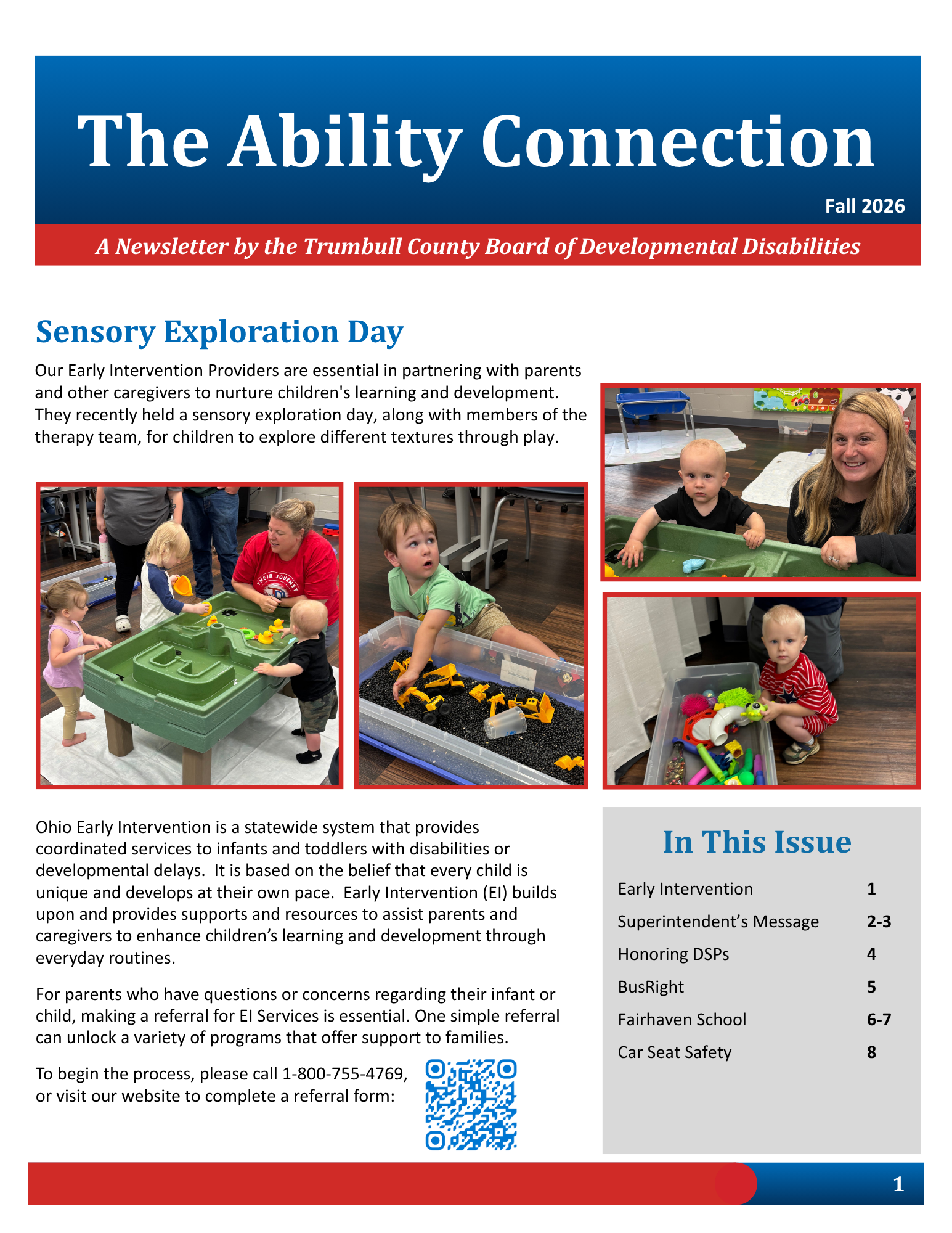 Newsletter titled