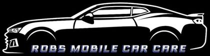 Henry's Dirt Works and Construction A black and white drawing of a car with the words robs mobile car care below it.