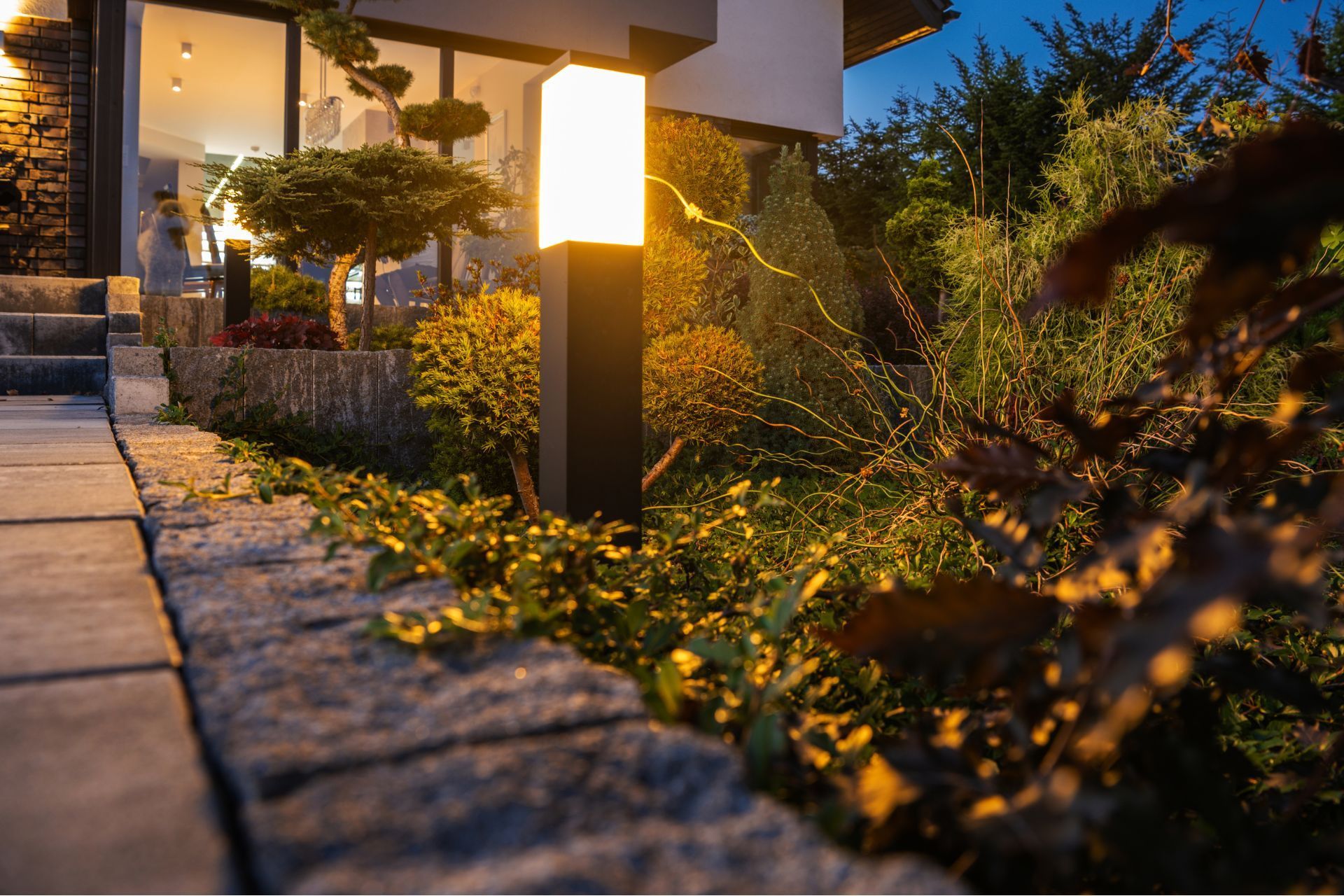 how outdoor lighting increases home security