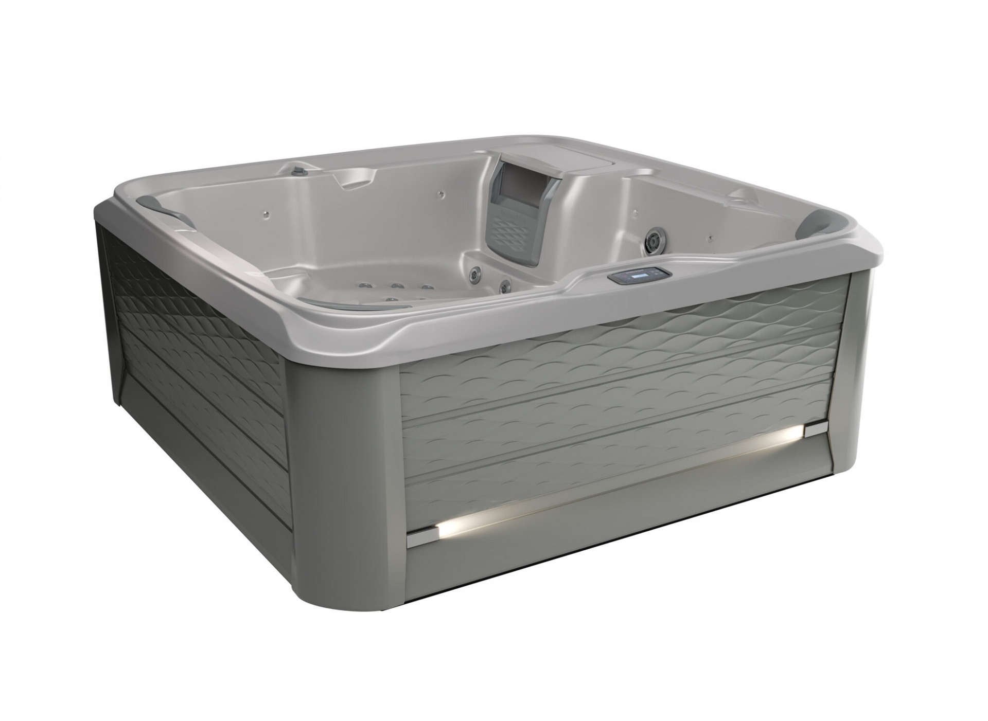 A 3d model of a hot tub on a white background.