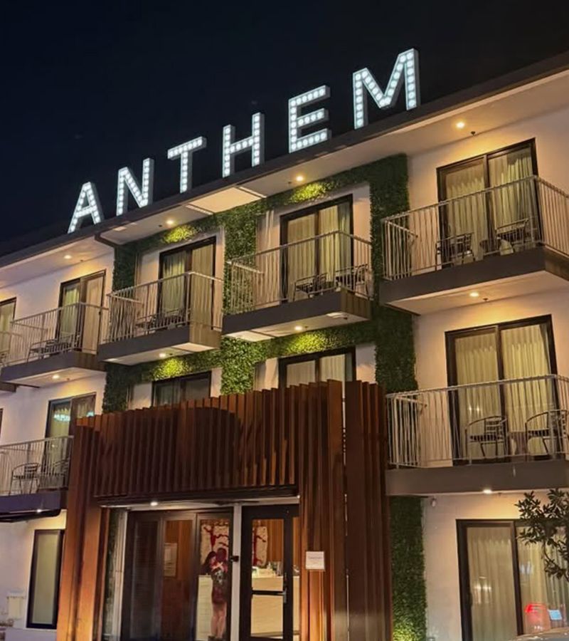 Anthem Hotel Exterior Signage. L.A. Stadium District.