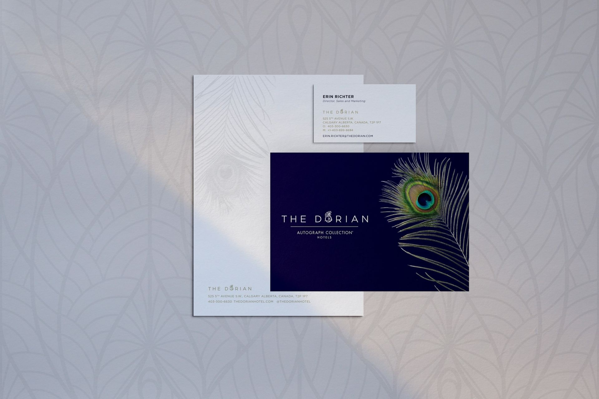 The Dorian Hotel collateral, stationery
