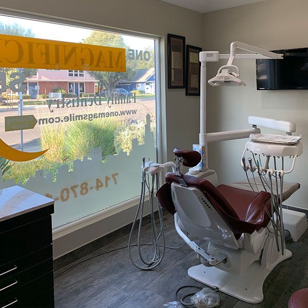 A dental office with a sign that says ota-art