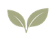 Logo stilizzato di una foglia verde con due foglie su sfondo bianco