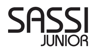 Logo nero SASSI JUNIOR su sfondo bianco