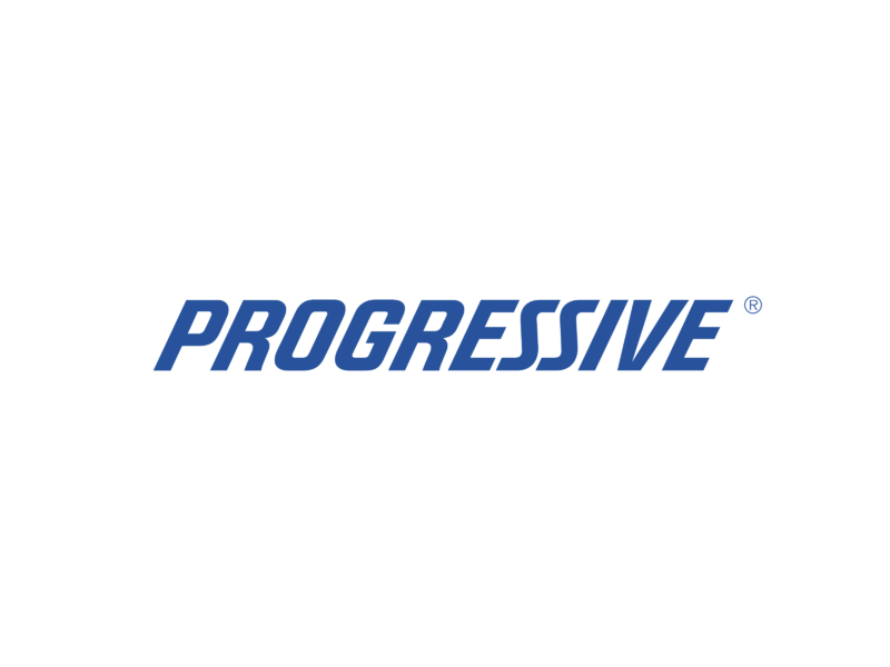 Progressive logo in blue text on a white background.