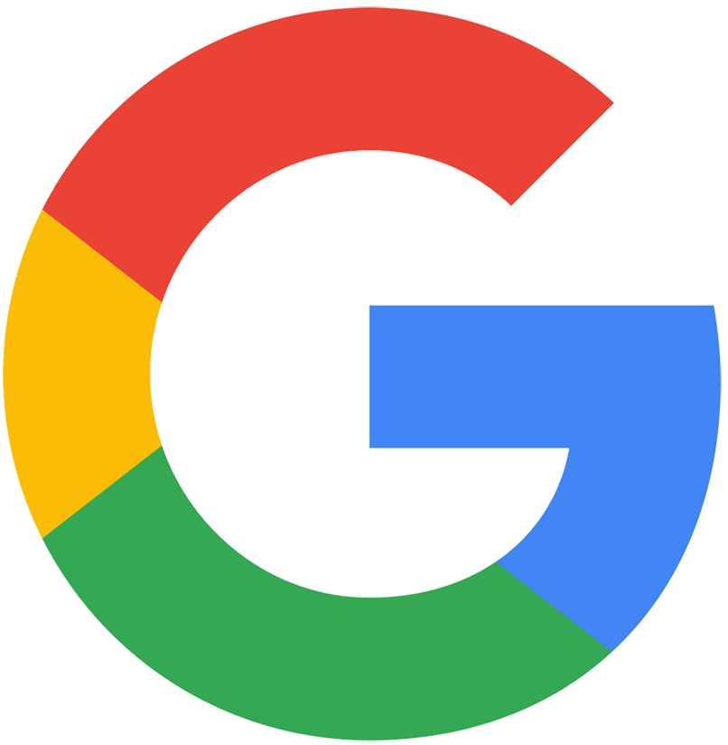 The google logo is a circle with a letter g in the middle.