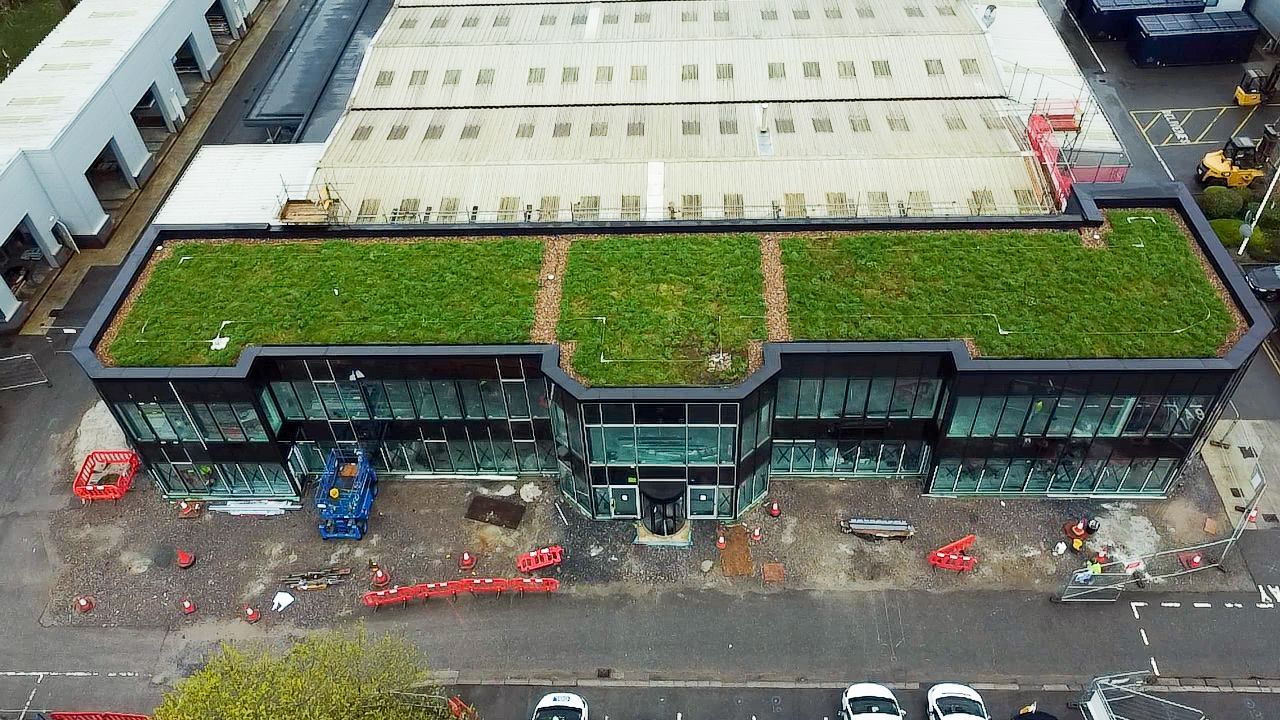 Green roof installation, sustainablility, cladding