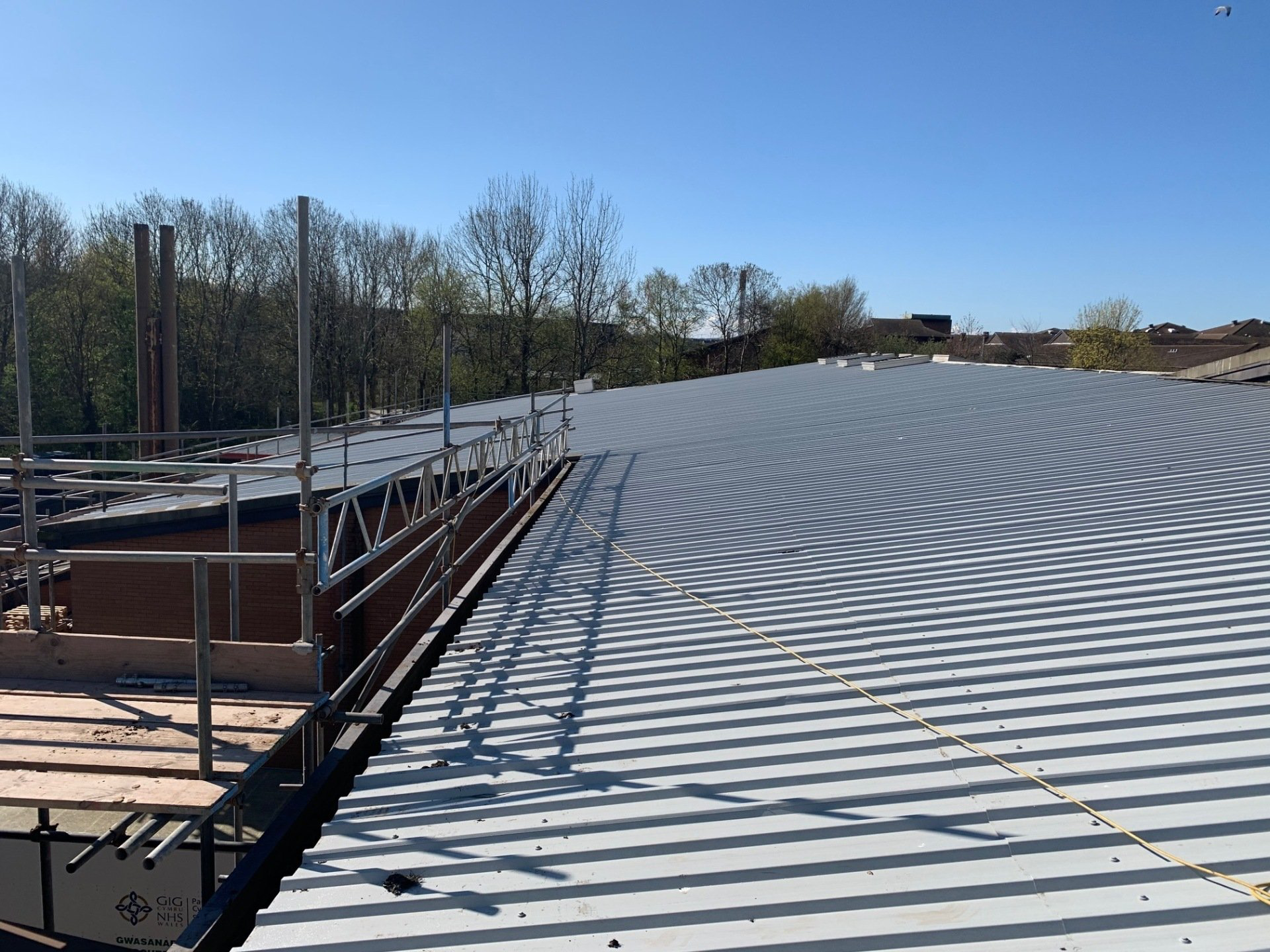 Hospital roofing and cladding project