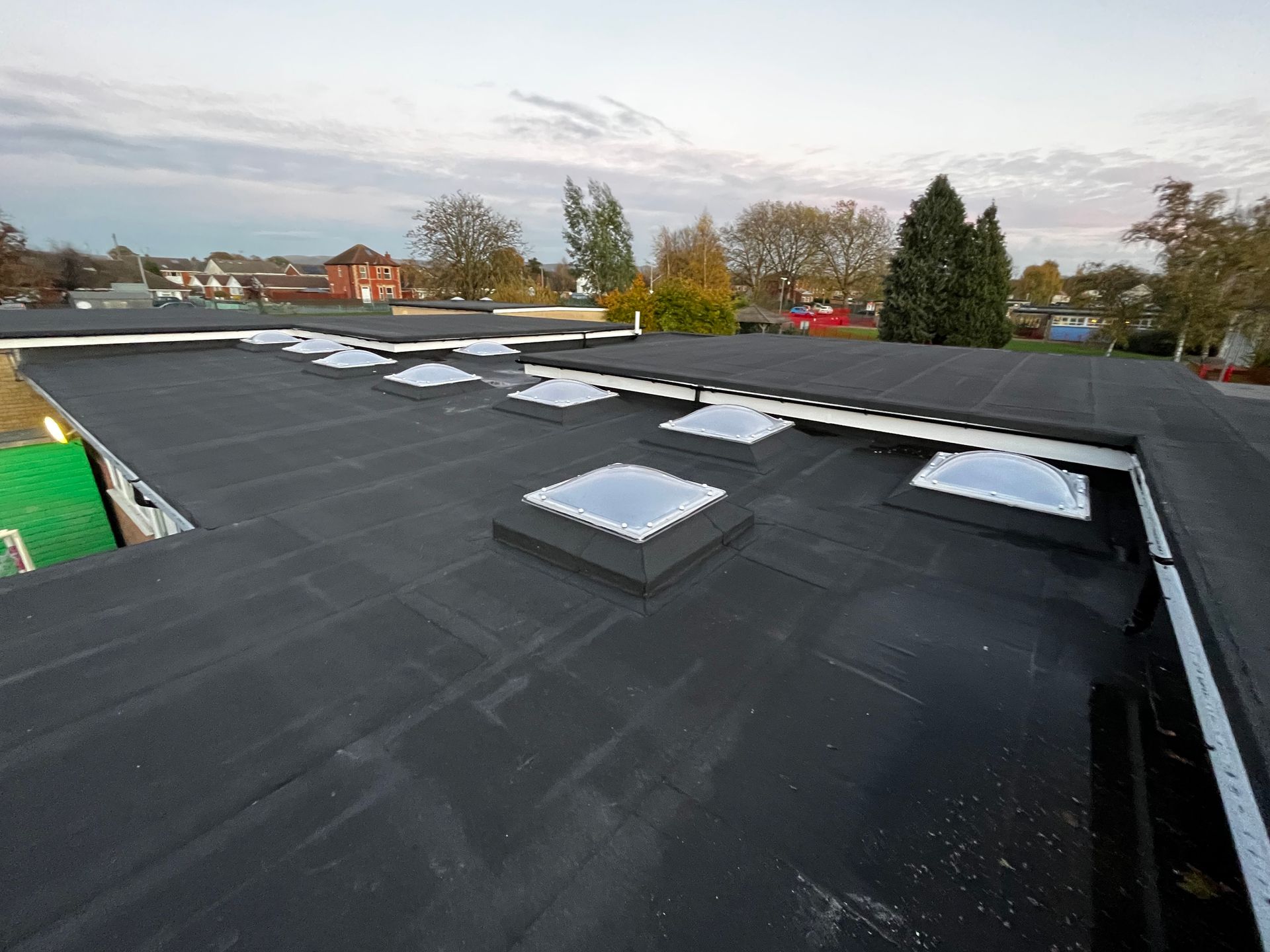 Classroom extension built, new rooflights, specialist roofing