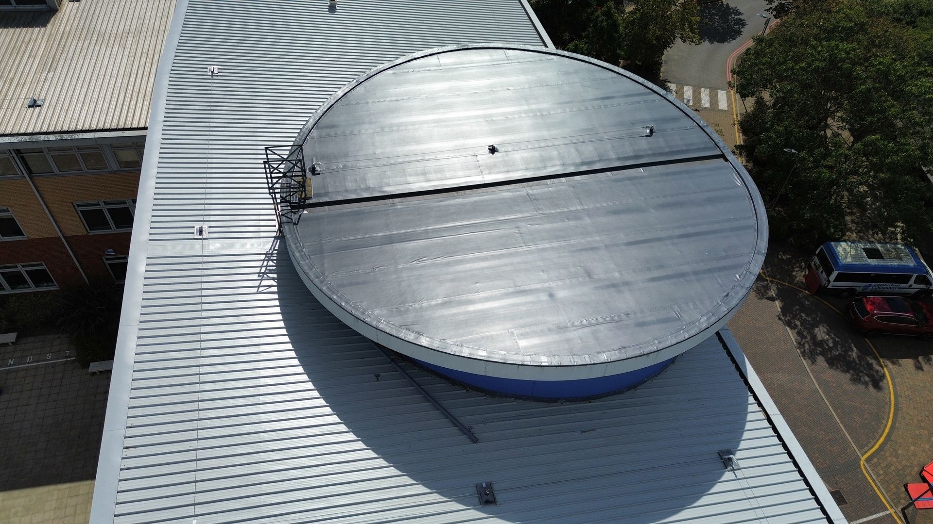 School roofing project