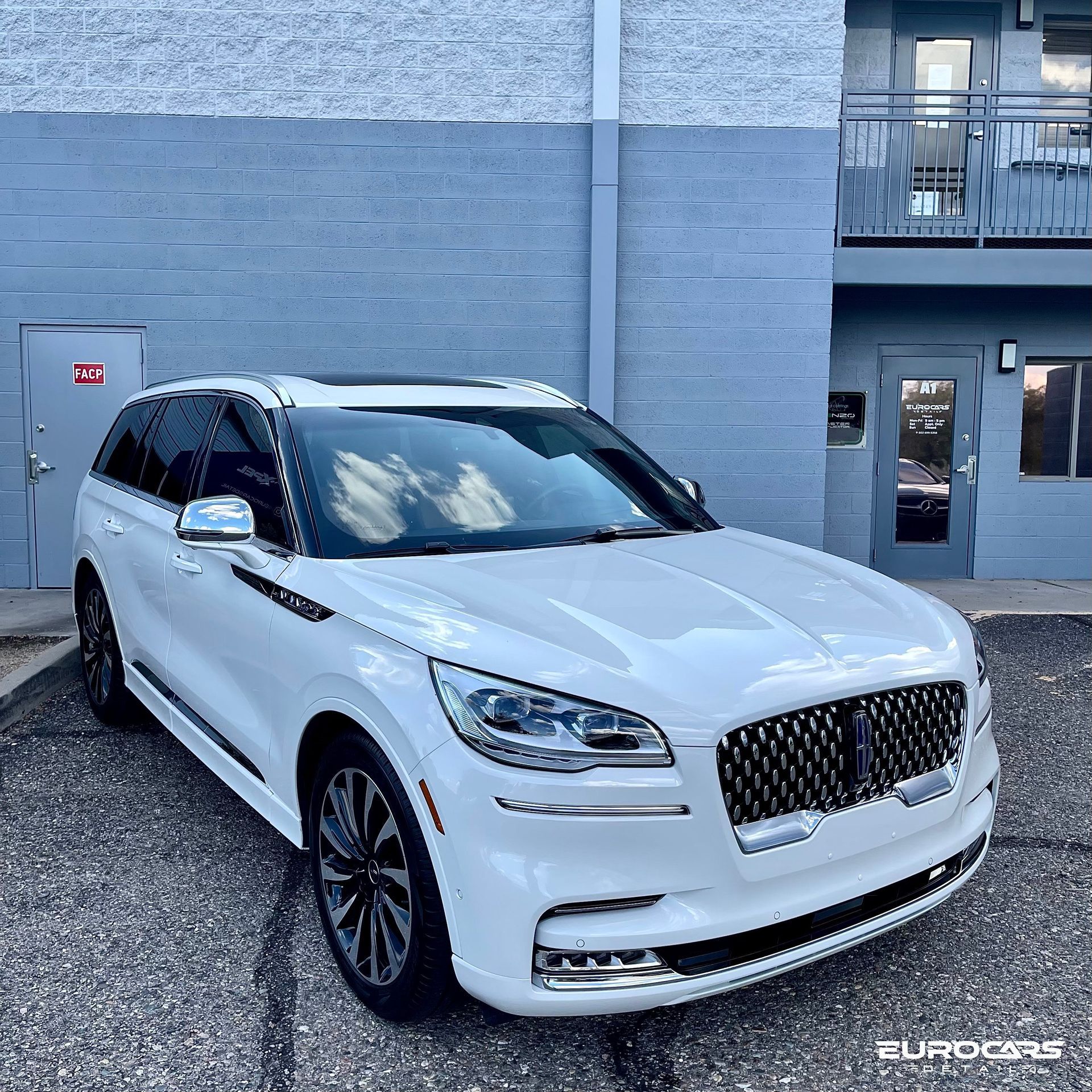 2020 Lincoln Aviator Grand Touring At Our Ceramic Coating Workshop In Phoenix