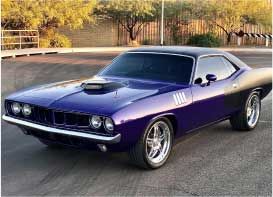Purple 1971 Plymouth Barracuda