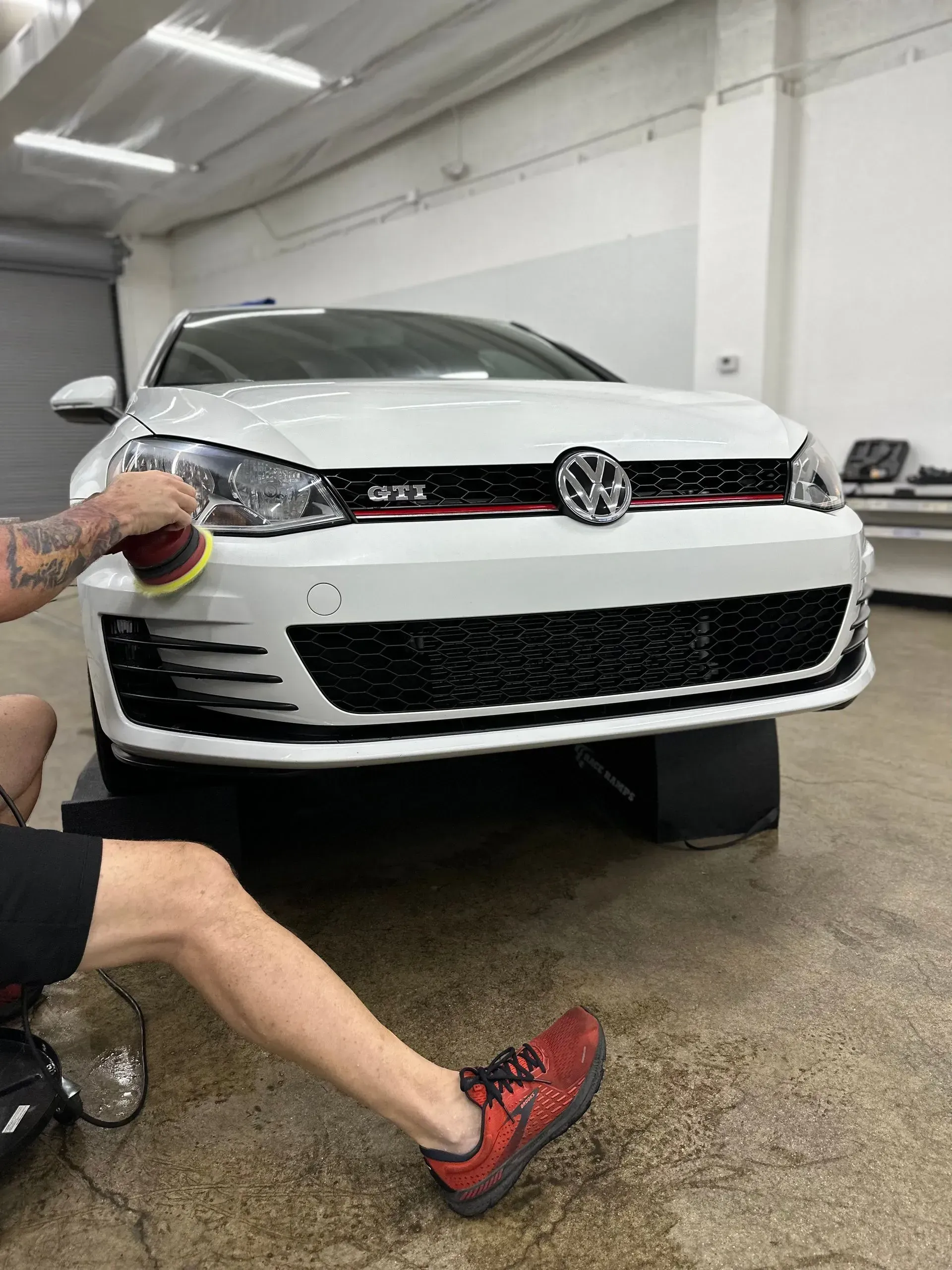 Ceramic coating applied to a car for long-lasting protection