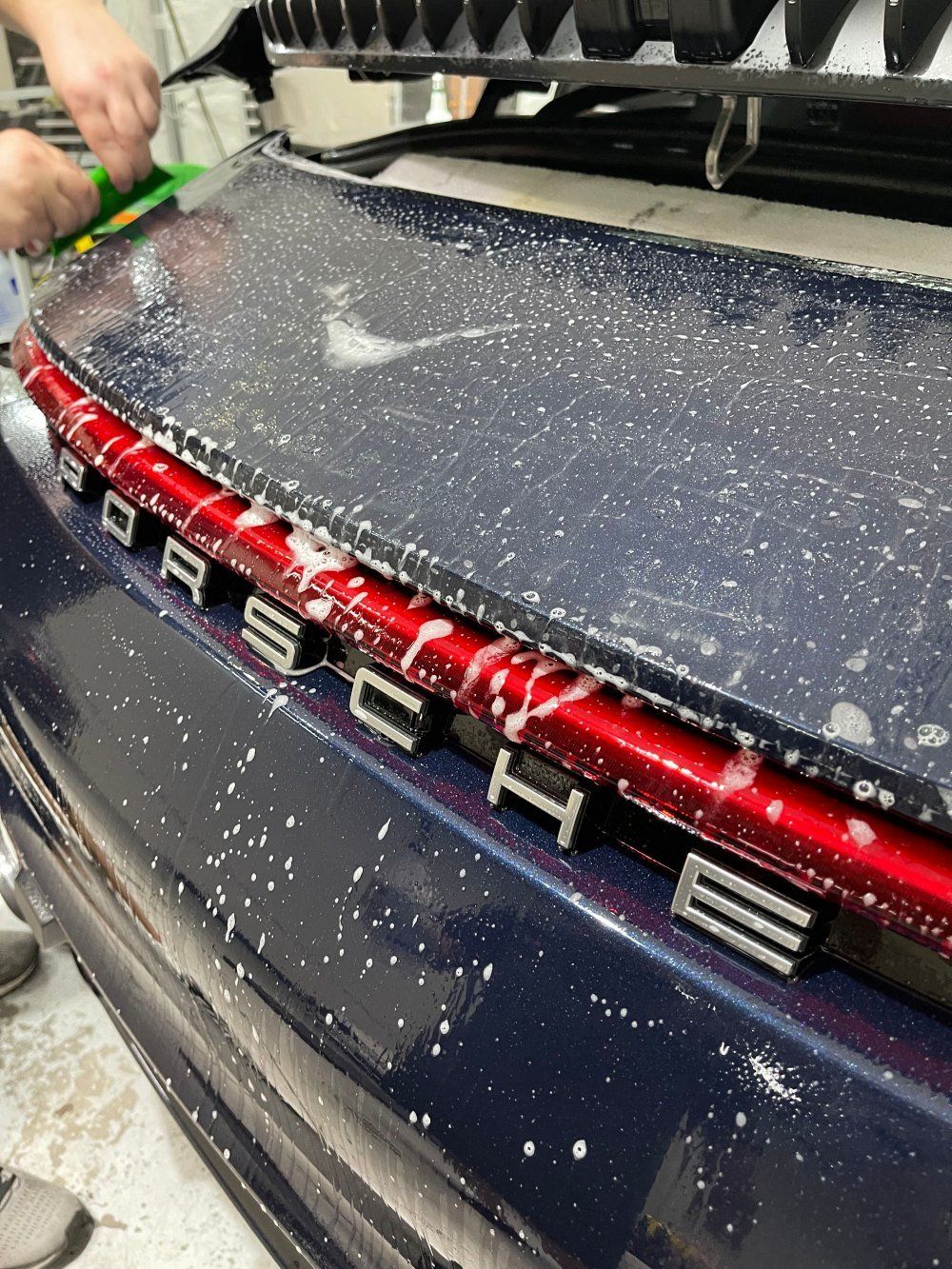 Luxury Car during PPF installation 