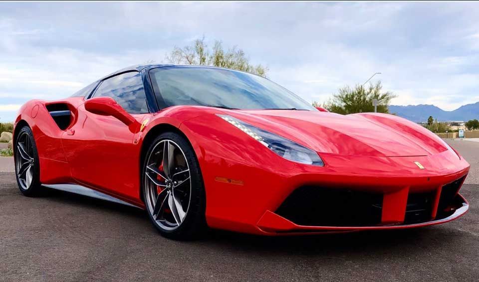 Red Ferrari 488 GTB