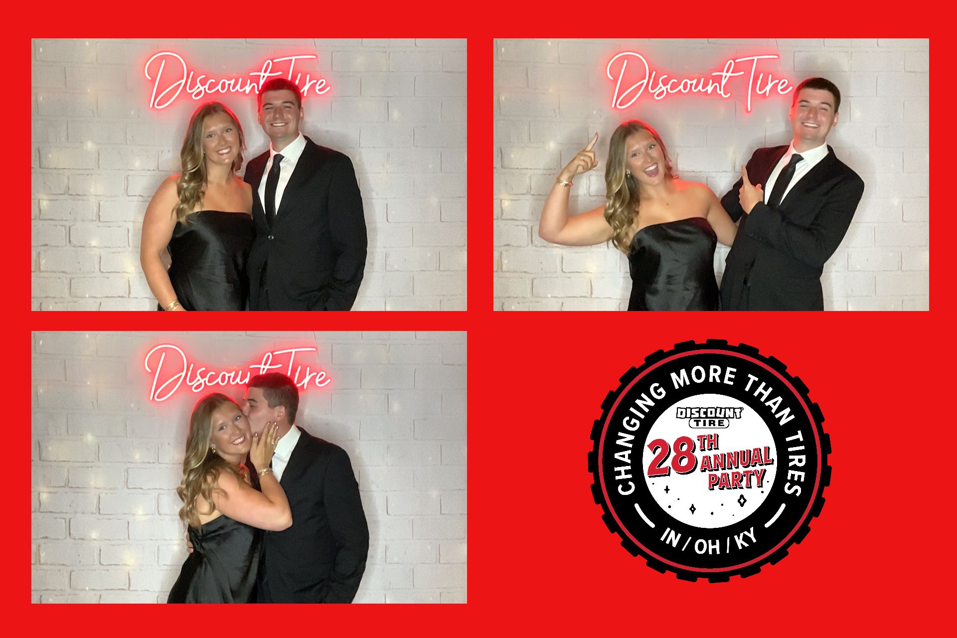 Photo booth christmas party example