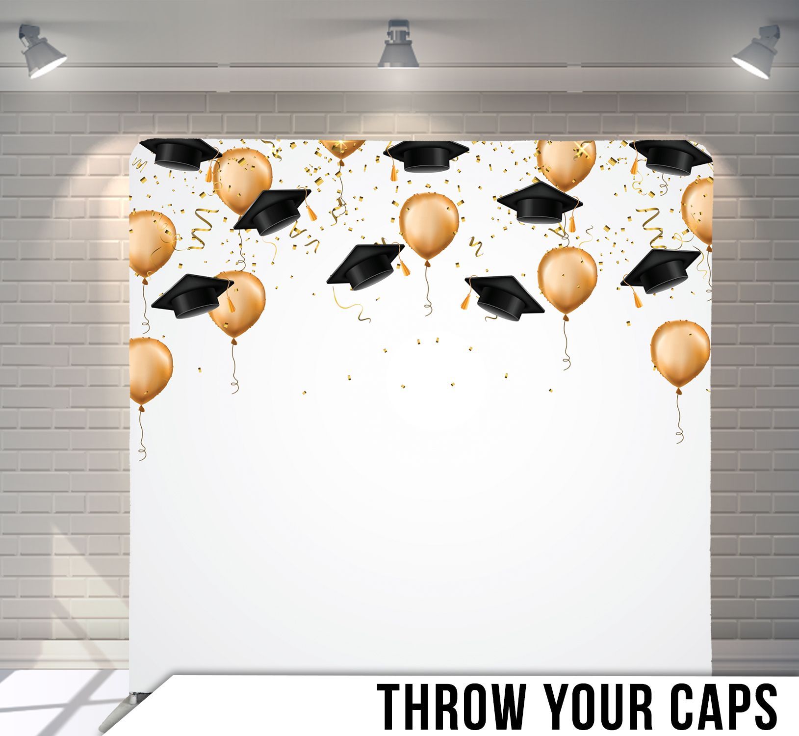 graduation cap throw background