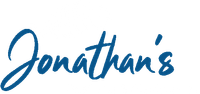 The name jonathan 's is written in blue on a white background.
