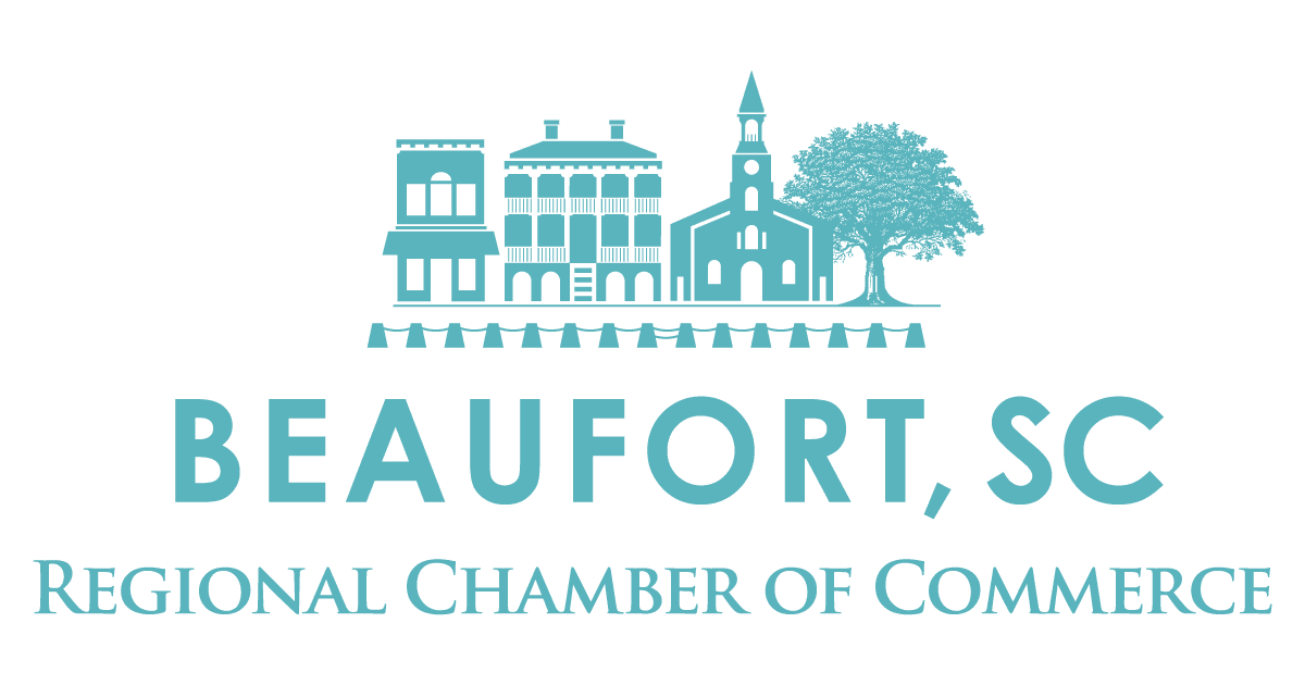 beaufort chamber of commerce logo supporter of the Spanish Moss Trail