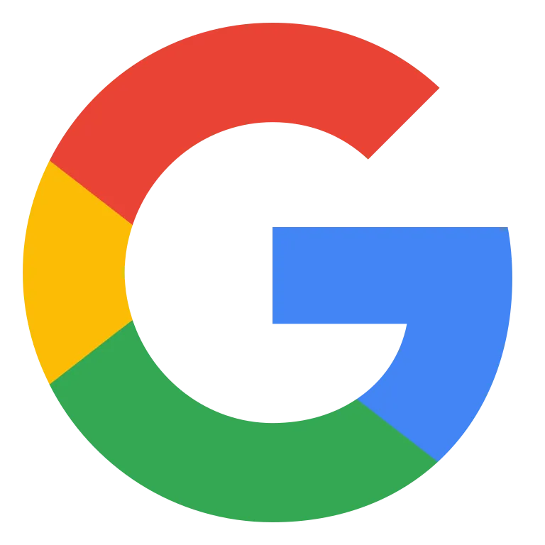A stylized uppercase letter G logo featuring segments colored in red, yellow, green, and blue.