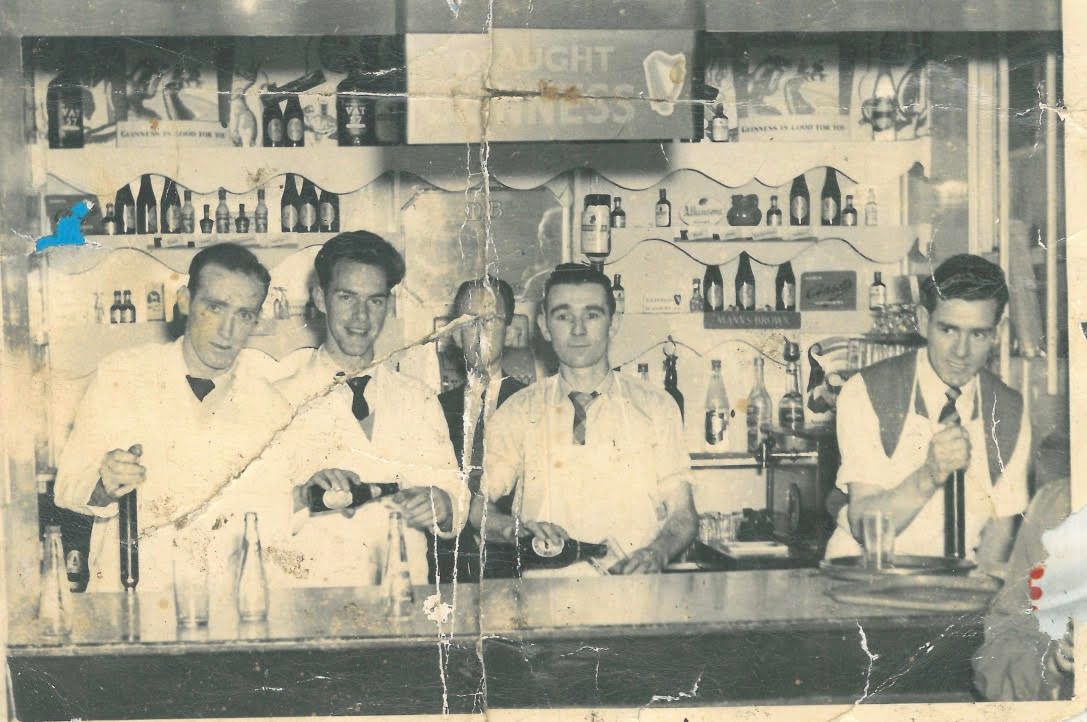 Pulling pints in Finbarrs