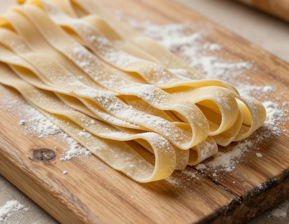 Pasta fresca tirata al matterello