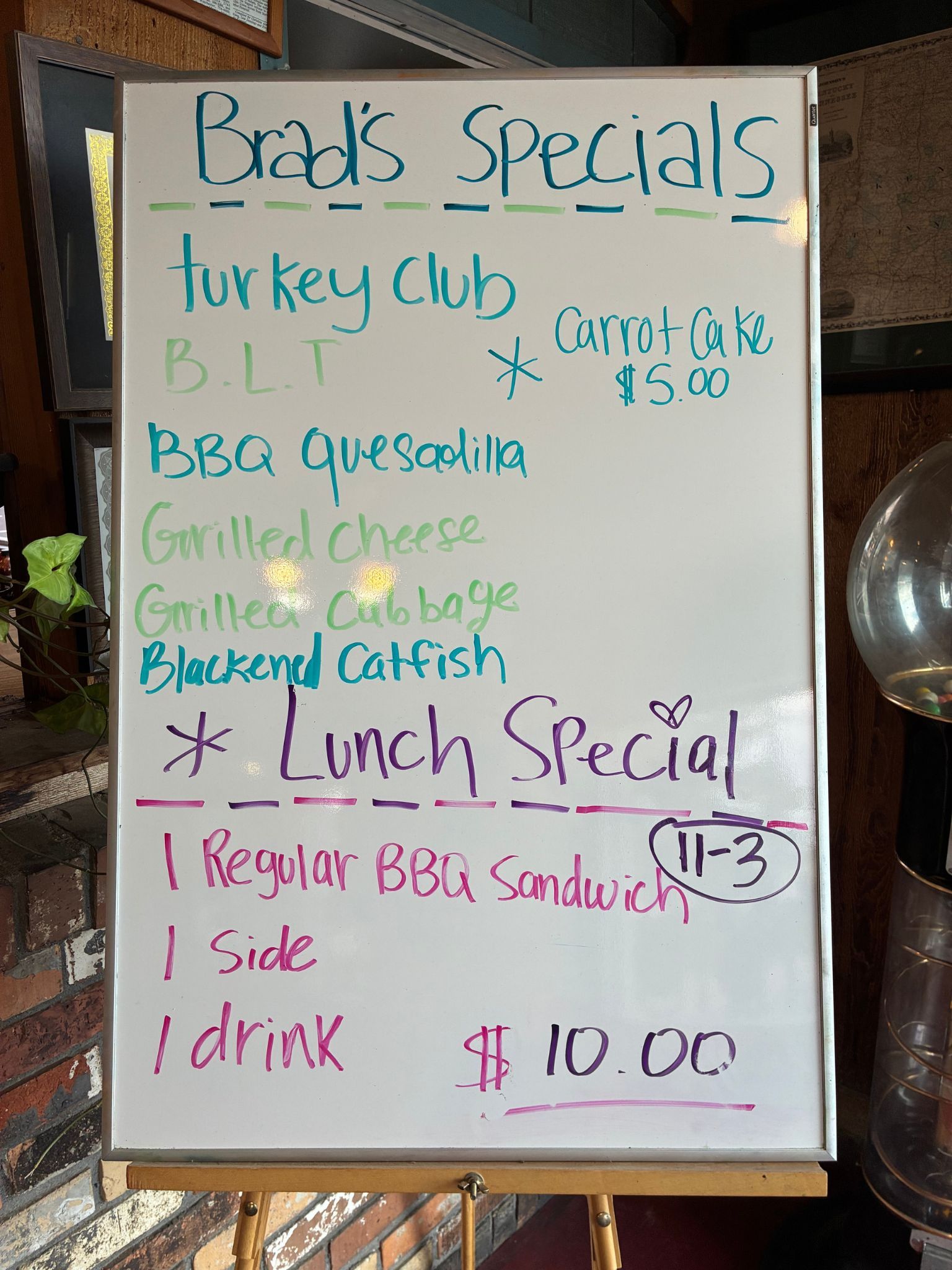 BBQ Menu | Brad's BBQ | Bartlett