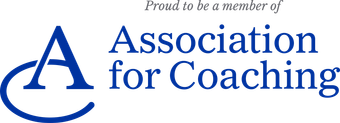 Logo of the Association for Coaching with a blue 