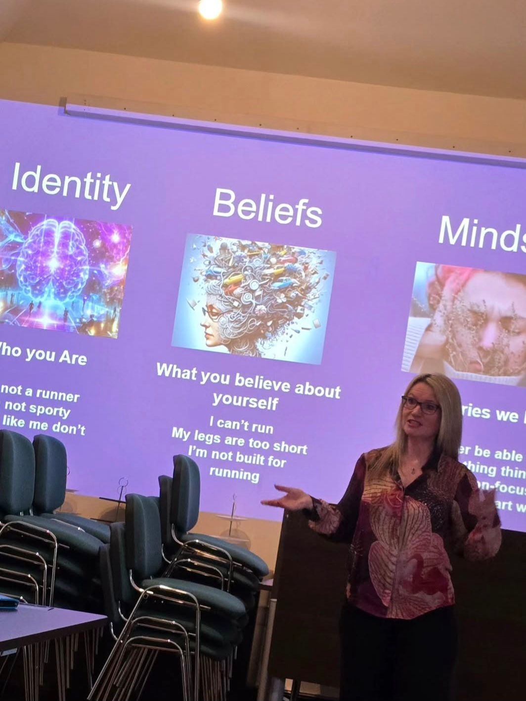 Zena leading a workshop