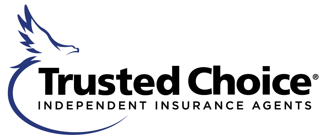 TrustedChoice logo with blue bird icon and black text “Independent Insurance Agents”
