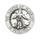 The american academy of pediatrics logo is a black and white image of a child in a circle.