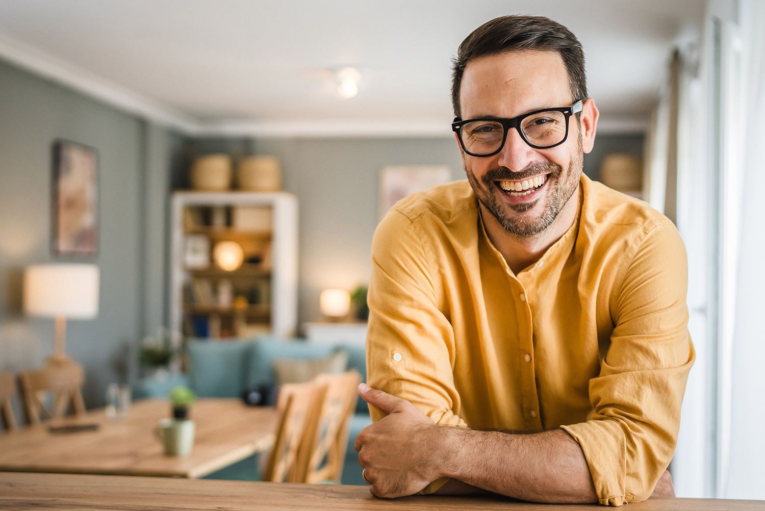 Happy man wearing an eyeglasses Happy man wearing an eyeglasses