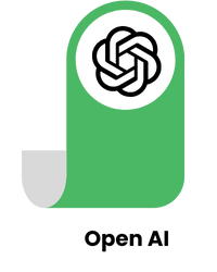 Green tab icon with the OpenAI logo, representing artificial intelligence and advanced automation support for FMCG brands.