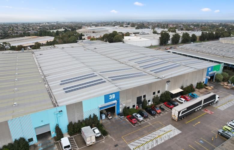 Aerial view of the sc3sixty Melbourne warehouse facility in Noble Park, with expanded capacity