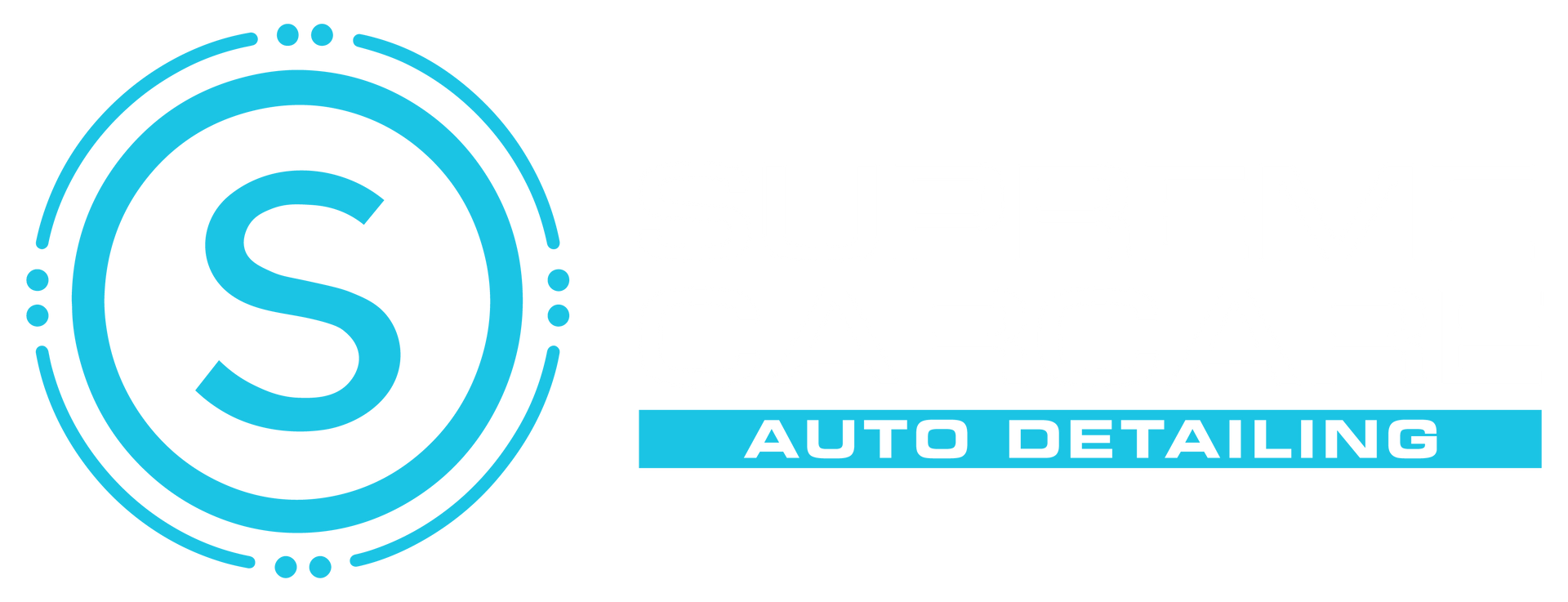 Blue circular “S” logo with “AUTO DETAILING” text on a white background
