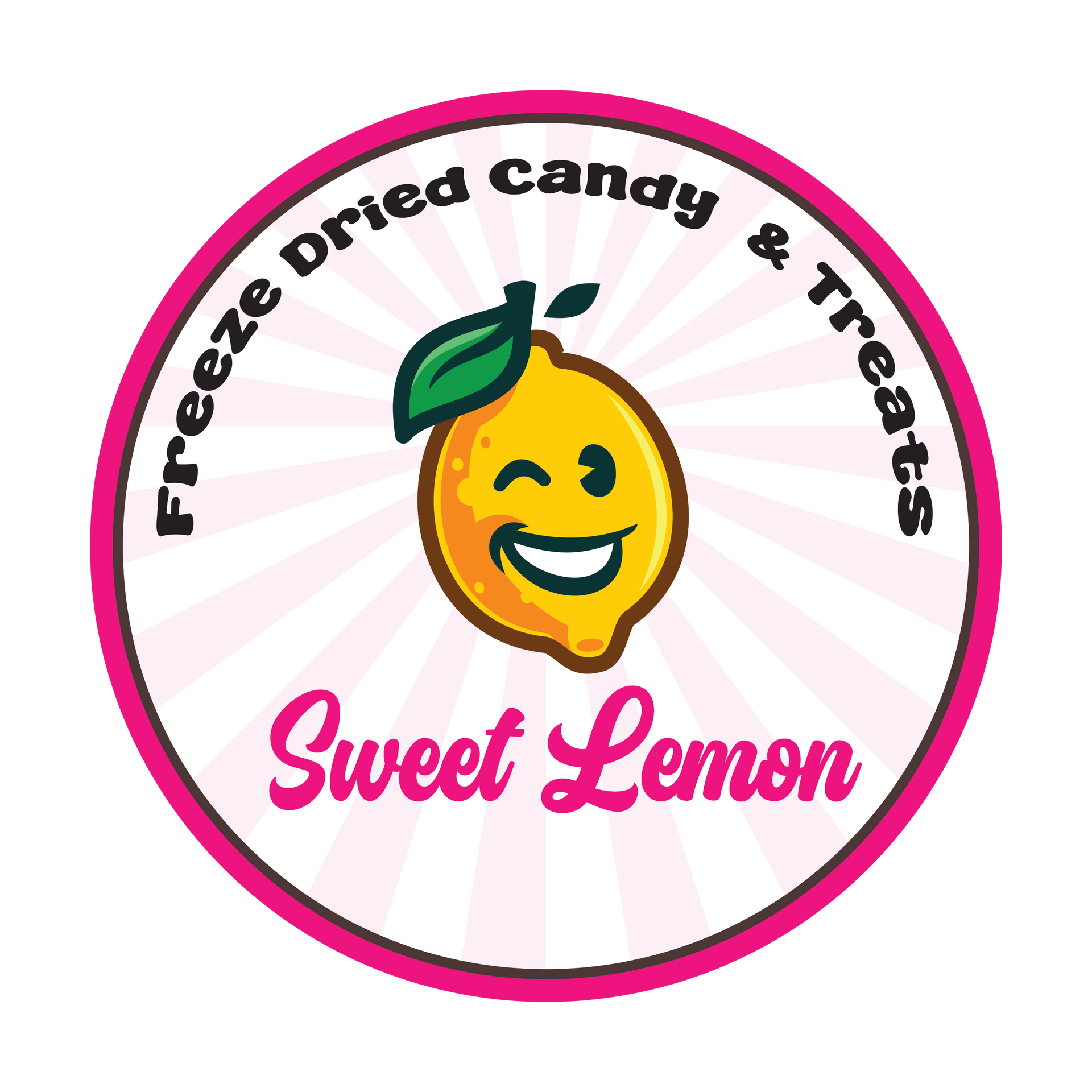 The logo for sweet lemon freeze dried candy and treats.
