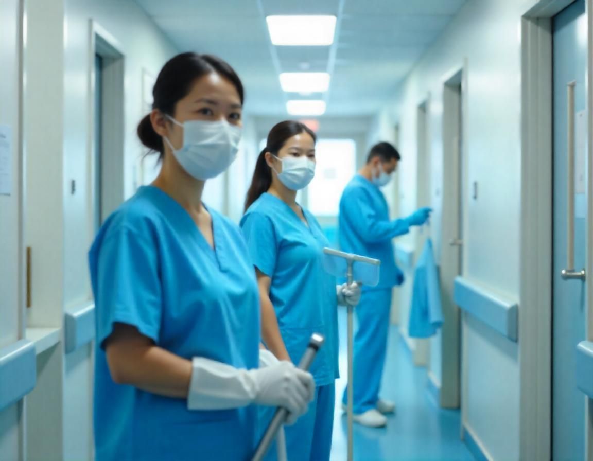 a team of professional cleaners