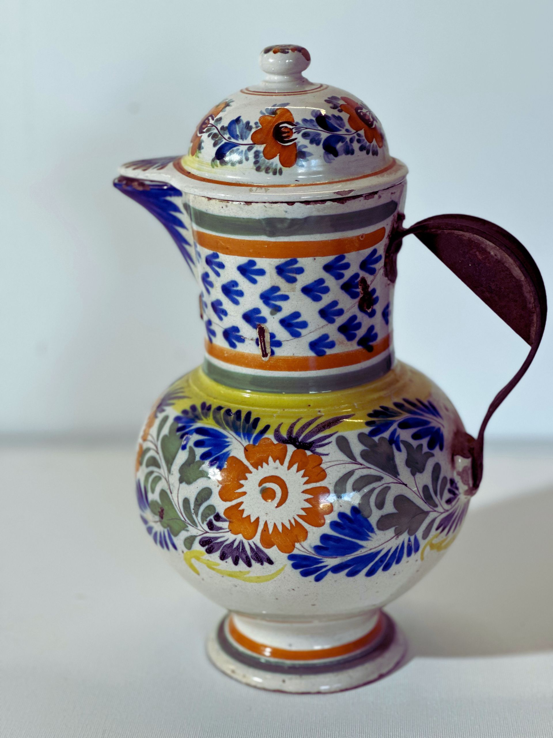 faiança portuguesa do séc.XIX, Restauro de faiança portuguesa, fabrica Bandeira, fervença