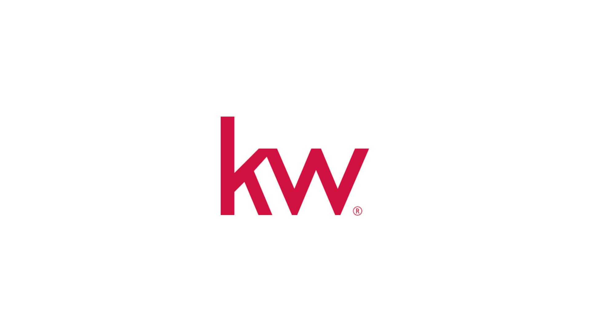 Red Keller Williams “kw” logo in magenta on a white background